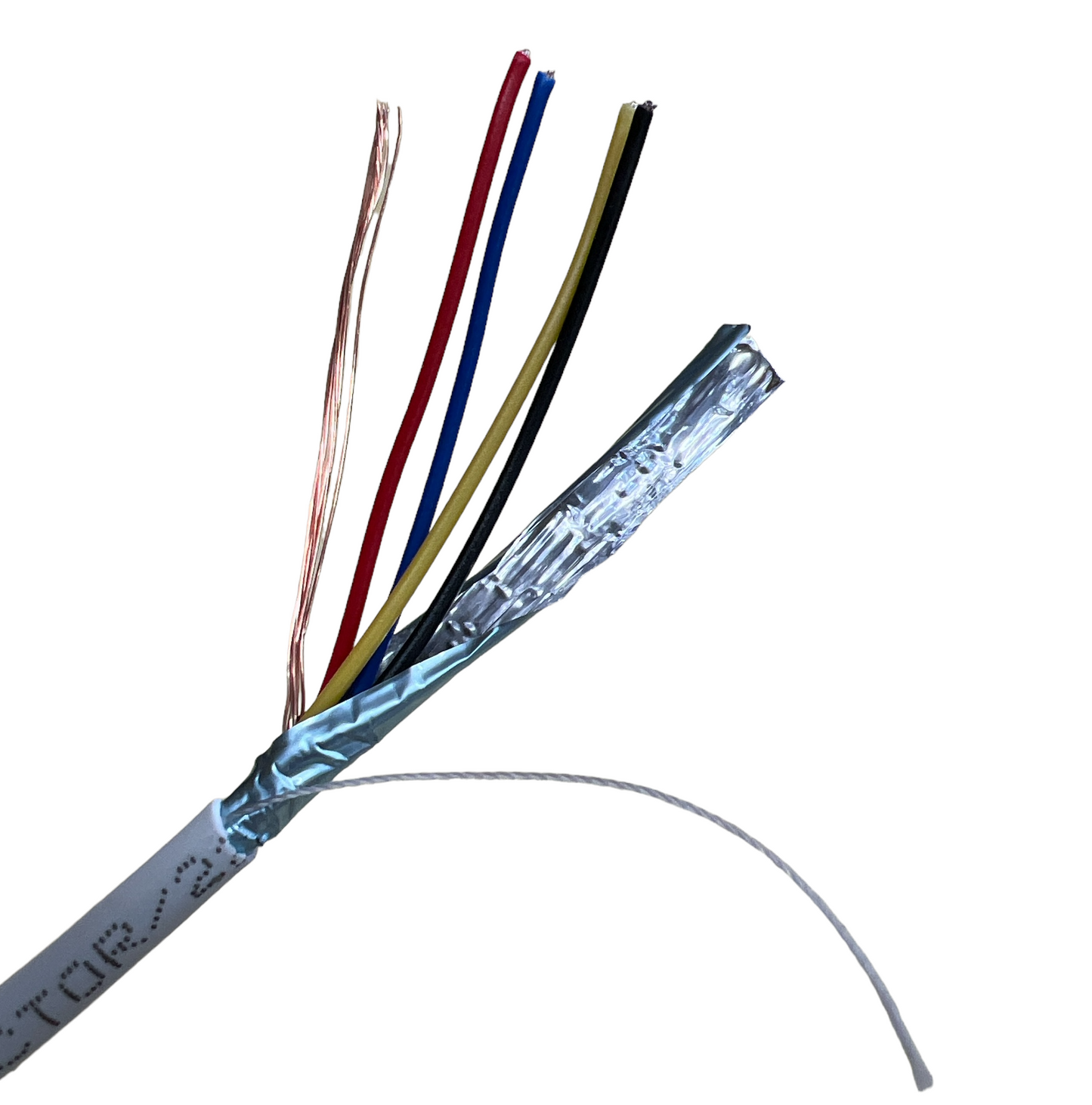 Shielded 22/4 Cable - Stranded (1ft)