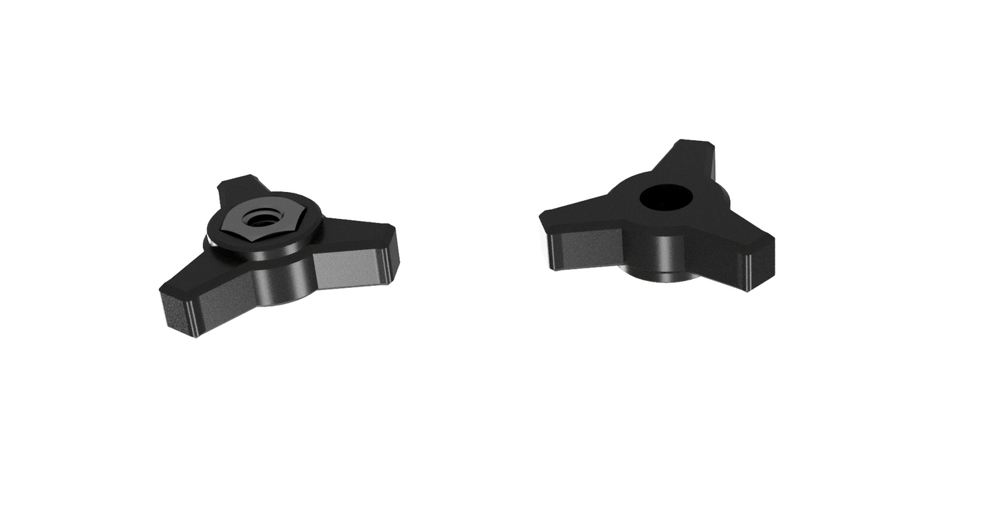 1/4-20 Low-Profile Clamping Knobs (16 Pieces)