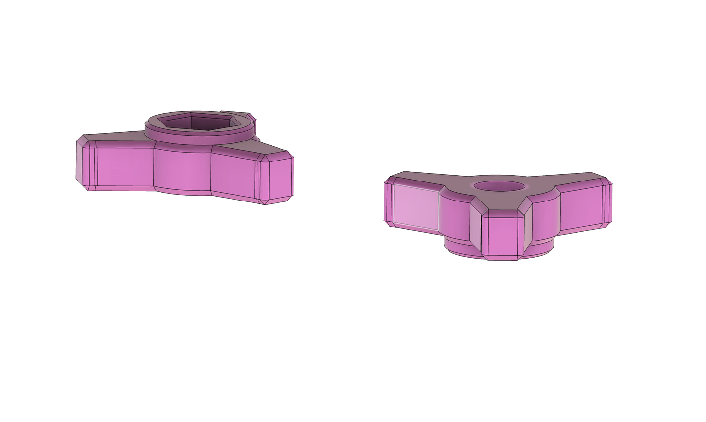 1/4-20 Low-Profile Clamping Knobs (Maker Files)