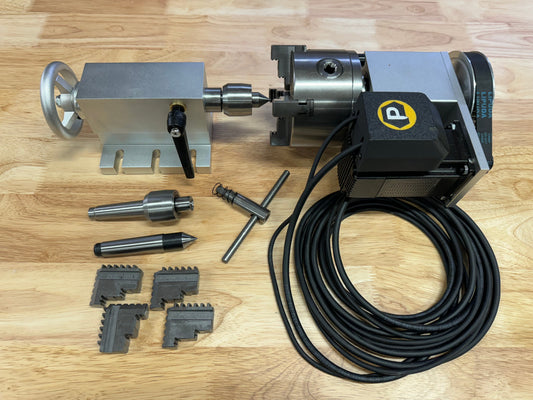 🔄 4th Axis Rotary System – Plug & Play for PwnCNC & Masso